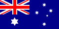 The proclaimed Australian flag 1903-1909 featuring six-pointed Federation Star