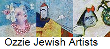 Ozzie Jewish Artists montage of 3 images of Rimona Kedem